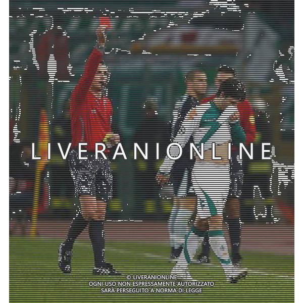 Lazio - Werder Brema 06/11/2007 Uefa Champions League 2007/2008 - fase a gironi 4a giornata Gruppo C nella foto: L\'espulsione di Diego ph Corradetti / ag. Aldo Liverani
