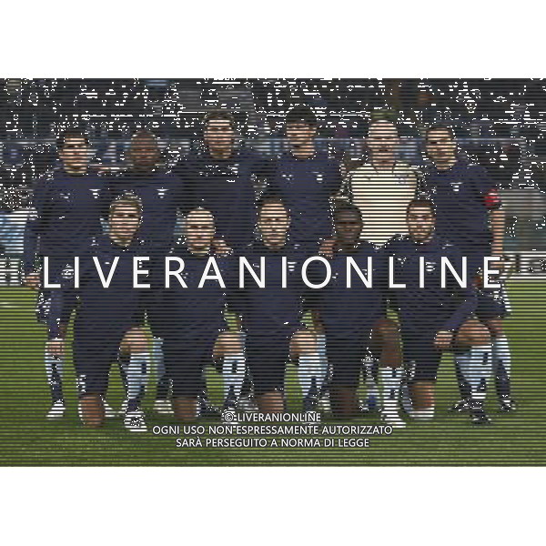 Roma - Stadio Olimpico - 06/11/2007 - Uefa Champions League 2007/2008 - fase a gironi 4° giornata Gruppo C - Lazio Vs Werder Brema (2-1) - nella foto: La formazione della SSLAZIO schierata prima della partita ph Corradetti / ag. Aldo Liverani