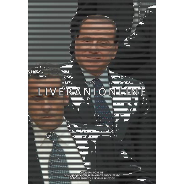 RHO (MI) 7/11/2007 SILVIO BERLUSCONI IN VISITA ALLA FIERA DI RHO NELLA FOTO FOTO MARIO ROMANO/AG ALDO LIVERANI