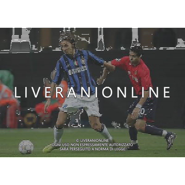 Inter - Cska Mosca Champions League 07/11/2007 nella foto zlatan ibrahimovic e dudu ph luzzani/Ag. Aldo Liverani sas