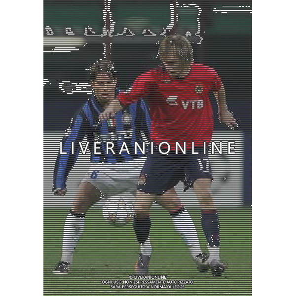 Inter - Cska Mosca Champions League 07/11/2007 nella foto krasic e maxwell ph luzzani/Ag. Aldo Liverani sas
