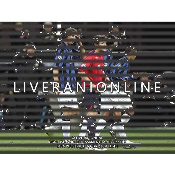 Inter - Cska Mosca Champions League 07/11/2007 nella foto esultanza dopo il gol di zlatan ibrahimovic del 4-2 ph luzzani/Ag. Aldo Liverani sas