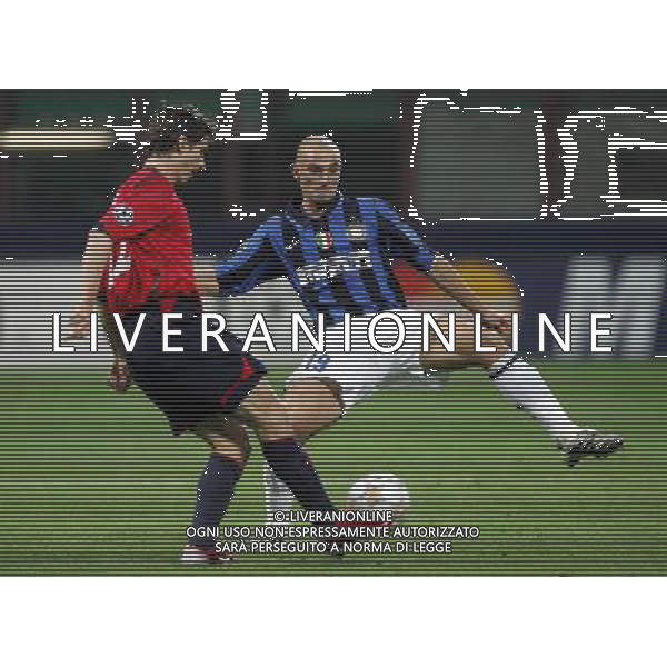 Inter - Cska Mosca Champions League 07/11/2007 nella foto esteban cambiasso e aldonin ph luzzani/Ag. Aldo Liverani sas