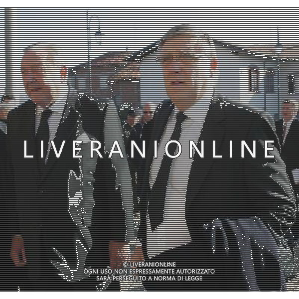 Cuccaro Monferrato 8 novembre 2007 Funerali di Liedholm Nils nella foto: Lennart Johansson con Thomas il figlio di Nordahl foto Andry / Ag. Aldo Liverani