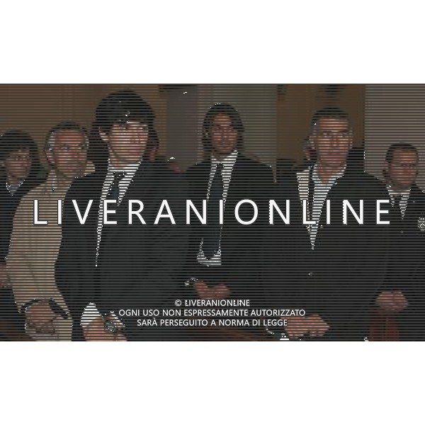Cuccaro Monferrato 8 novembre 2007 Funerali di Liedholm Nils nella foto Roberto Donadoni, demetrio albertini, paolo Maldini e Mauro Tassotti foto Andry / Ag. Aldo Liverani