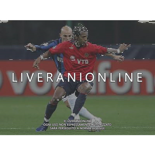 Milano 07/11/2007 champions league 2007/08 inter-cka mosca 4:2 nella foto esteban cambiasso e jo ph marco luzzani/ag aldo liverani s.a.s.