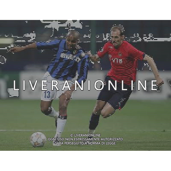 Milano 07/11/2007 champions league 2007/08 inter-cka mosca 4:2 nella foto maicon e rahimic elvir ph marco luzzani/ag aldo liverani s.a.s.