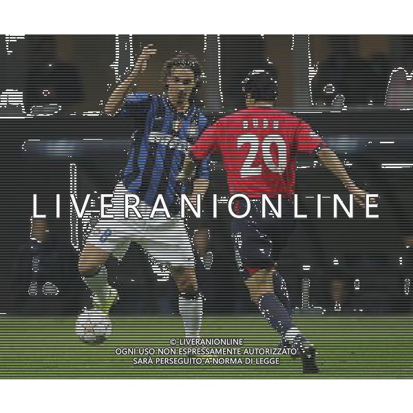 Milano 07/11/2007 champions league 2007/08 inter-cka mosca 4:2 nella foto zlatan ibrahimovic e dudu ph marco luzzani/ag aldo liverani s.a.s.