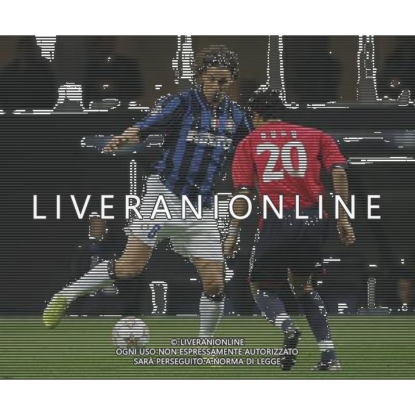 Milano 07/11/2007 champions league 2007/08 inter-cka mosca 4:2 nella foto zlatan ibrahimovic e dudu ph marco luzzani/ag aldo liverani s.a.s.