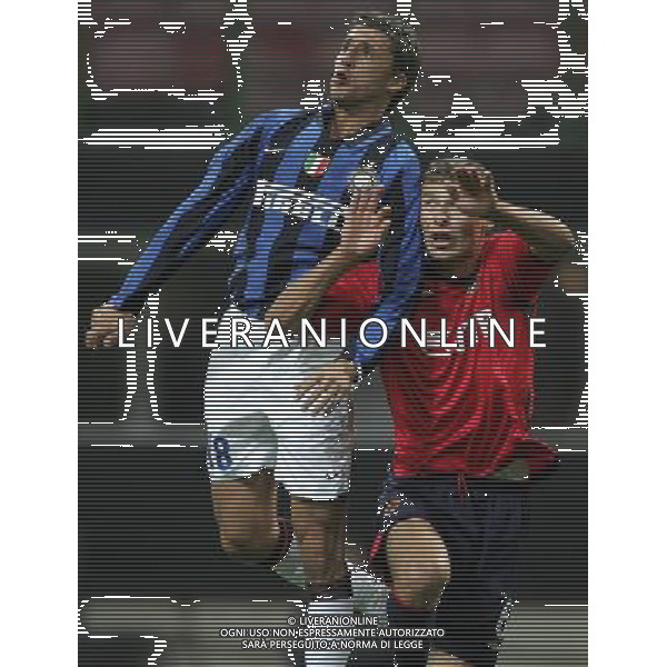 Milano 07/11/2007 champions league 2007/08 inter-cka mosca 4:2 nella foto aleksei berezutski e hernan crespo ph marco luzzani/ag aldo liverani s.a.s.