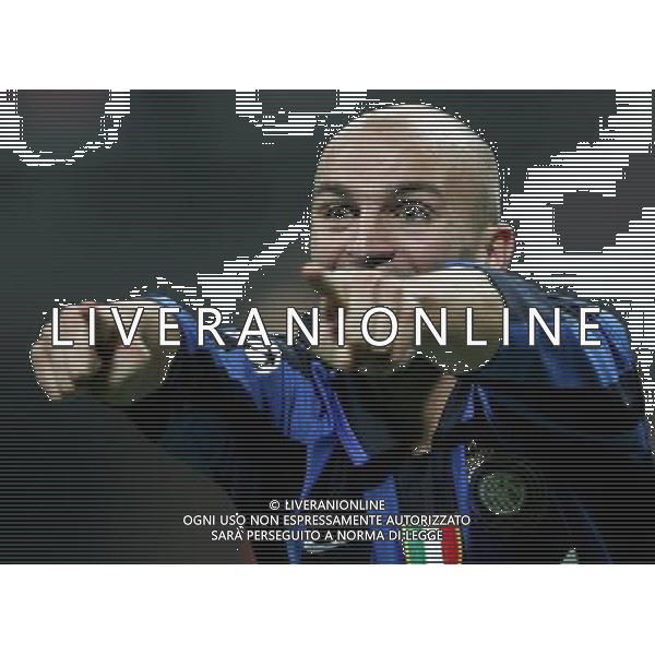 Milano 07/11/2007 champions league 2007/08 inter-cka mosca 4:2 nella foto esteban cambiasso esulta dopo il gol ph marco luzzani/ag aldo liverani s.a.s.