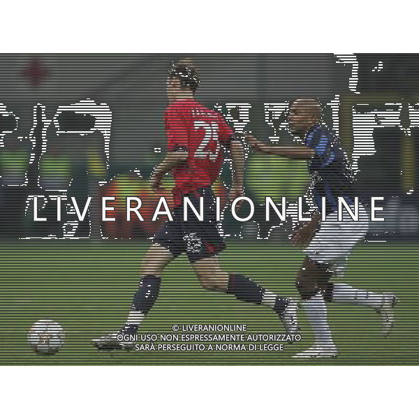 Milano 07/11/2007 champions league 2007/08 inter-cka mosca 4:2 nella foto olivier dacourt e elvir rahimic ph marco luzzani/ag aldo liverani s.a.s.