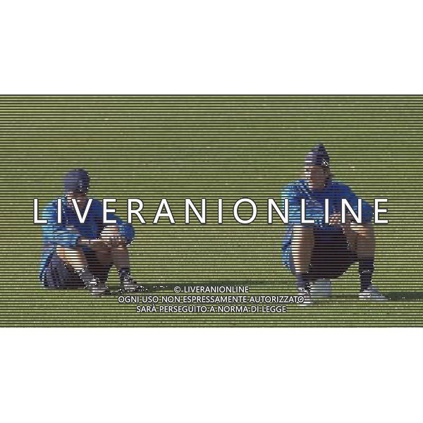 Allenamento della Nazionale Italiana a Coverciano Coverciano(FI) - 13.11.2007 Nella Foto:Massimo Ambrosini e Alberto Gilardino /Ph.Vitez-Ag. Aldo Liverani