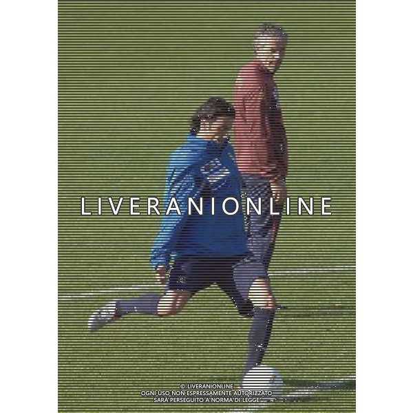 Allenamento della Nazionale Italiana a Coverciano Coverciano(FI) - 13.11.2007 Nella Foto:Roberto Donadoni osserva Raffaele Palladino /Ph.Vitez-Ag. Aldo Liverani