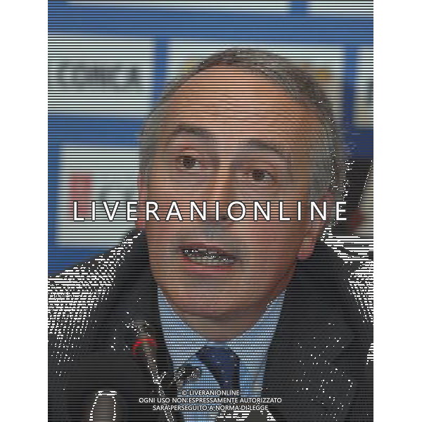 Conferenza Stampa e Presentazione nuova maglia da trasferta Coverciano(FI) - 13.11.2007 Nella Foto:Giancarlo Abete /Ph.Vitez-Ag. Aldo Liverani