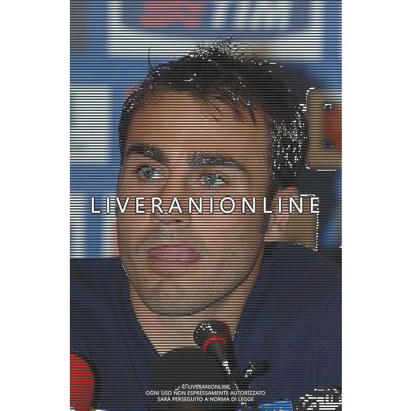 Conferenza Stampa e Presentazione nuova maglia da trasferta Coverciano(FI) - 13.11.2007 Nella Foto:Fabio Cannavaro /Ph.Vitez-Ag. Aldo Liverani