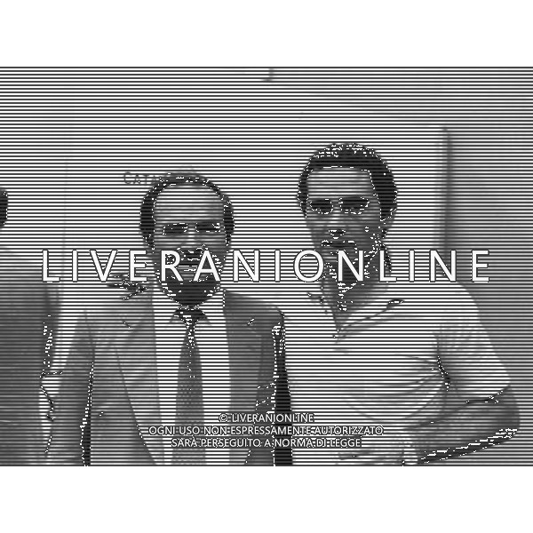 Angelo Massimino Presidente del Catania calcio l\'allenatore Gianni Di Marzio ph archivio Agenzia Aldo Liverani Sas