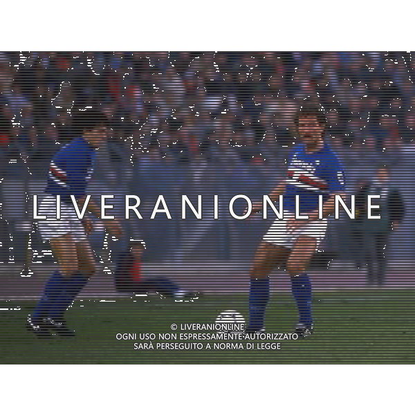 souness graeme calciatore sampdoria italian championship 1985 1986 Ph Agenzia Aldo liverani Sas