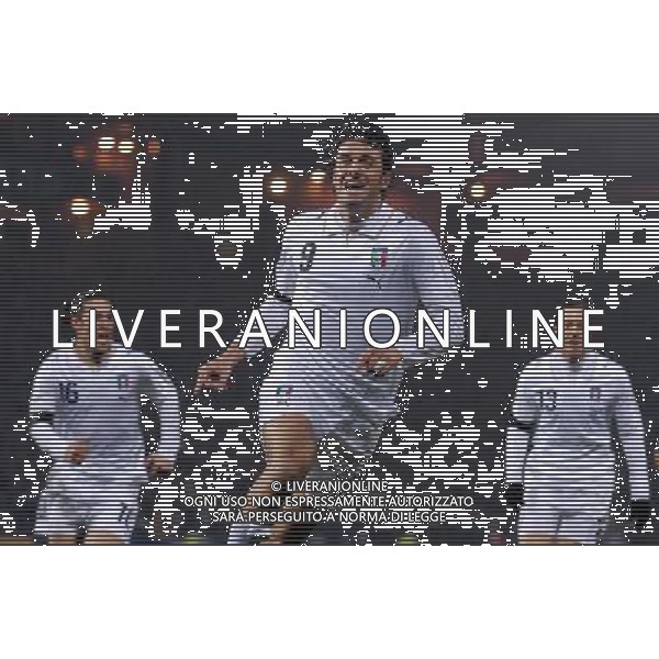 Qualificazioni ai Campionati Europei 2008 Glasgow - 17.11.2007 Scozia-Italia Nella Foto:Luca Toni esulta /Ph.Vitez-Ag. Aldo Liverani