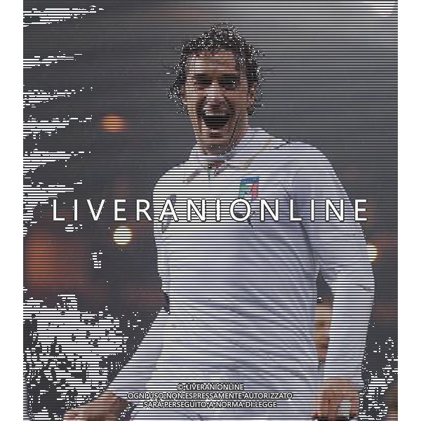 Qualificazioni ai Campionati Europei 2008 Glasgow - 17.11.2007 Scozia-Italia Nella Foto:Luca Toni esulta /Ph.Vitez-Ag. Aldo Liverani