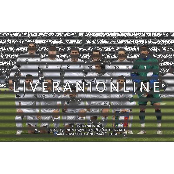 Qualificazioni ai Campionati Europei 2008 Glasgow - 17.11.2007 Scozia-Italia Nella Foto:Formazione Italia /Ph.Vitez-Ag. Aldo Liverani