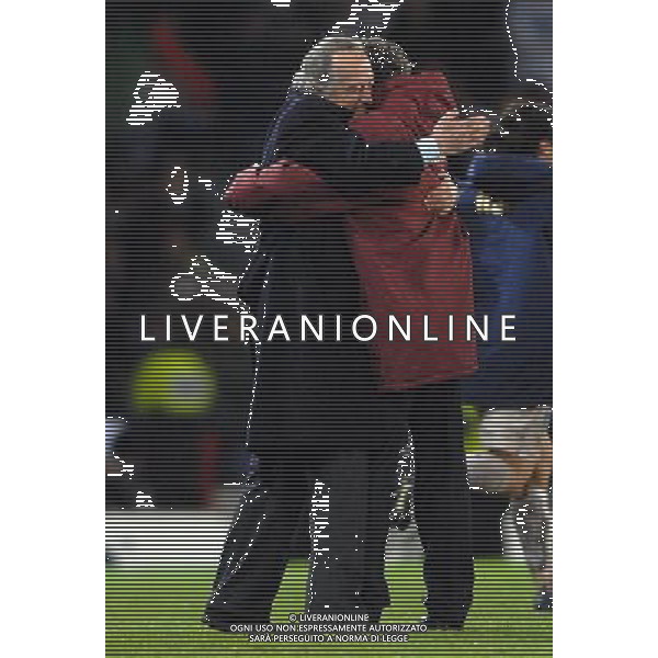 Qualificazioni ai Campionati Europei 2008 Glasgow - 17.11.2007 Scozia-Italia Nella Foto:Giancarlo Abete e Roberto Donadoni /Ph.Vitez-Ag. Aldo Liverani