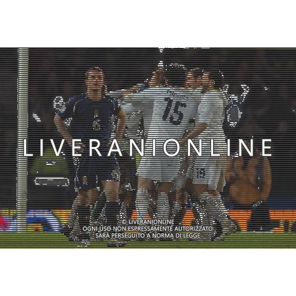 Qualificazioni ai Campionati Europei 2008 Glasgow - 17.11.2007 Scozia-Italia Nella Foto:Festeggiamenti Italia /Ph.Vitez-Ag. Aldo Liverani