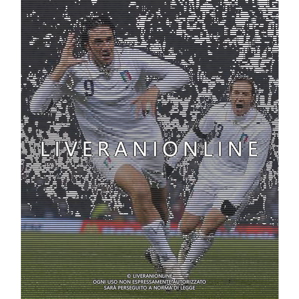 Qualificazioni ai Campionati Europei 2008 Glasgow - 17.11.2007 Scozia-Italia Nella Foto:Luca Toni /Ph.Vitez-Ag. Aldo Liverani