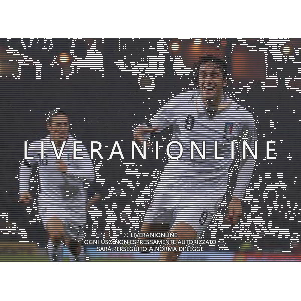 Qualificazioni ai Campionati Europei 2008 Glasgow - 17.11.2007 Scozia-Italia Nella Foto:Luca Toni /Ph.Vitez-Ag. Aldo Liverani