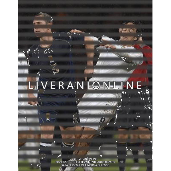 Qualificazioni ai Campionati Europei 2008 Glasgow - 17.11.2007 Scozia-Italia Nella Foto:Gomitata di David Weir a Luca Toni /Ph.Vitez-Ag. Aldo Liverani