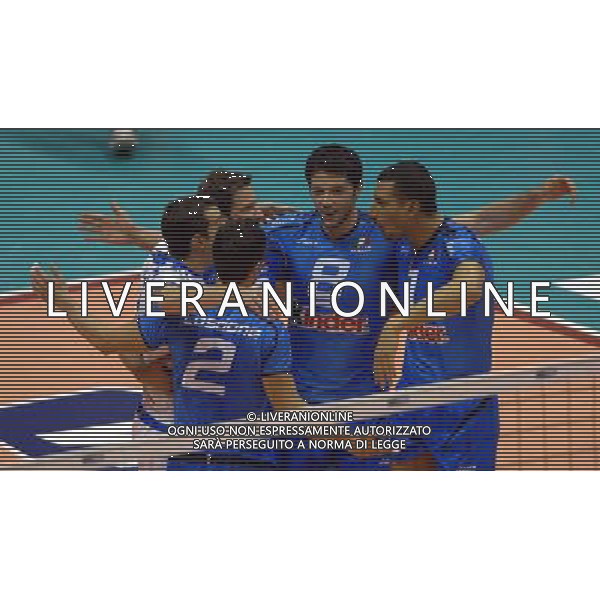TIM All Star Volley Forlì - 11.11.2007 Italia-JBL All Star A1 Nella Foto:Esultanza finale Italia /Ph.Vitez-Ag. Aldo Liverani