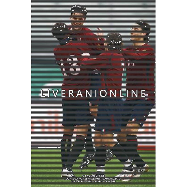Padova - Reggiana Coppa Italia Serie C 21/11/2007 nella foto esultanza dopo il gol di ruffini ph Garbuio/Ag. Aldo Liverani Sas