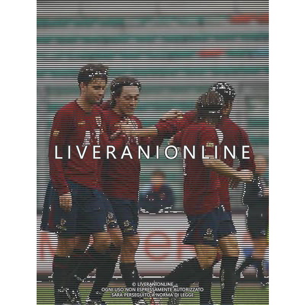 Padova - Reggiana Coppa Italia Serie C 21/11/2007 nella foto esultanza dopo il gol di cingolani ph Garbuio/Ag. Aldo Liverani Sas