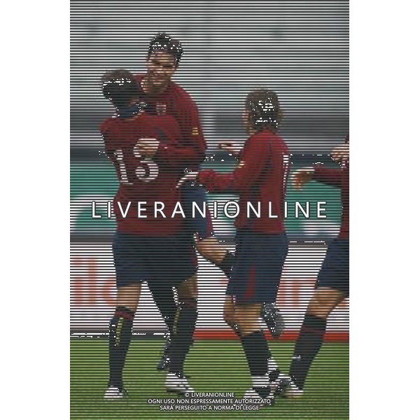 Padova - Reggiana Coppa Italia Serie C 21/11/2007 nella foto esultanza dopo il gol di ruffini ph Garbuio/Ag. Aldo Liverani Sas