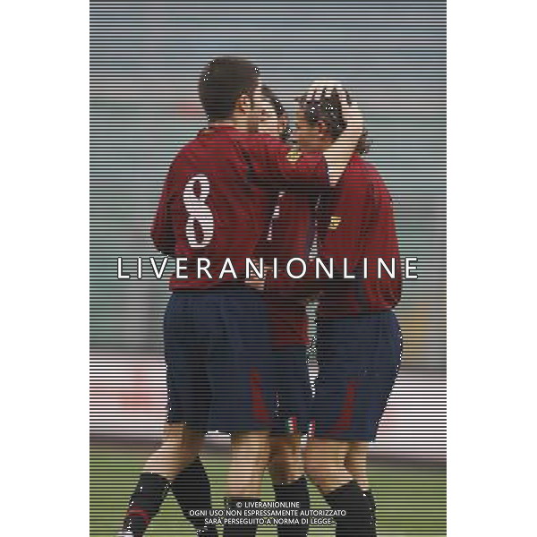 Padova - Reggiana Coppa Italia Serie C 21/11/2007 nella foto esultanza dopo il gol di martinetti ph Garbuio/Ag. Aldo Liverani Sas