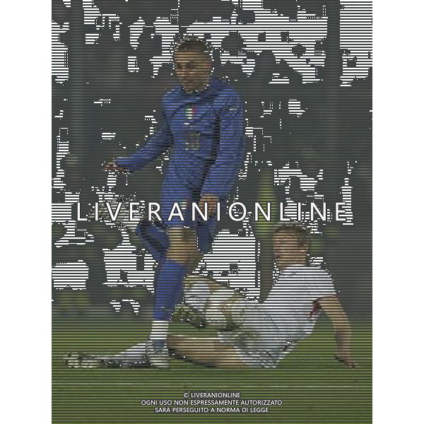 ITALIA-FAR OER QUALIF EURO 2008 21/11/2007 NELLA FOTO de rossi e jaobsen FOTO MARCO LUZZANI-AG ALDO LIVERANI