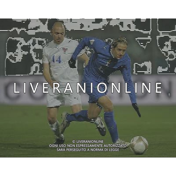 ITALIA-FAR OER QUALIF EURO 2008 21/11/2007 NELLA FOTO holst e ambrosini FOTO MARCO LUZZANI-AG ALDO LIVERANI