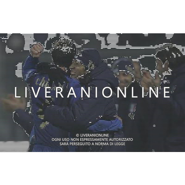 ITALIA-FAR OER QUALIF EURO 2008 21/11/2007 NELLA FOTO chiellini esulta con camoranesi FOTO MARCO LUZZANI-AG ALDO LIVERANI