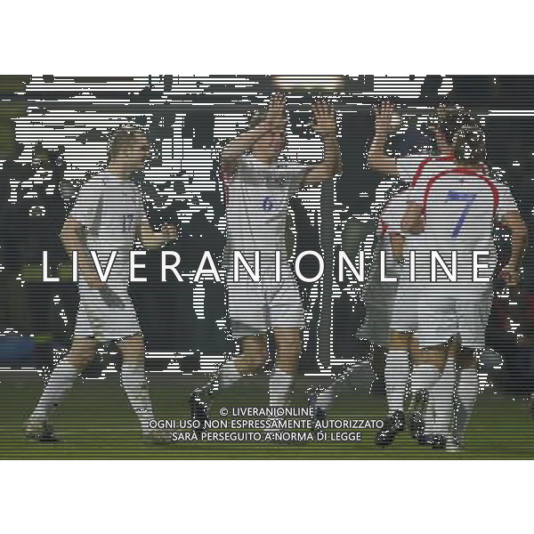 ITALIA-FAR OER QUALIF EURO 2008 21/11/2007 NELLA FOTO esultanza jacobsen FOTO MARCO LUZZANI-AG ALDO LIVERANI