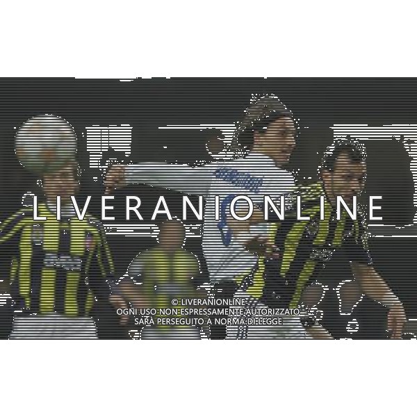 Inter - Fenerbahce Champions League 27/11/2007 nella foto zlatan ibrahimovic e edu ph luzzani/Ag. Aldo Liverani Sas