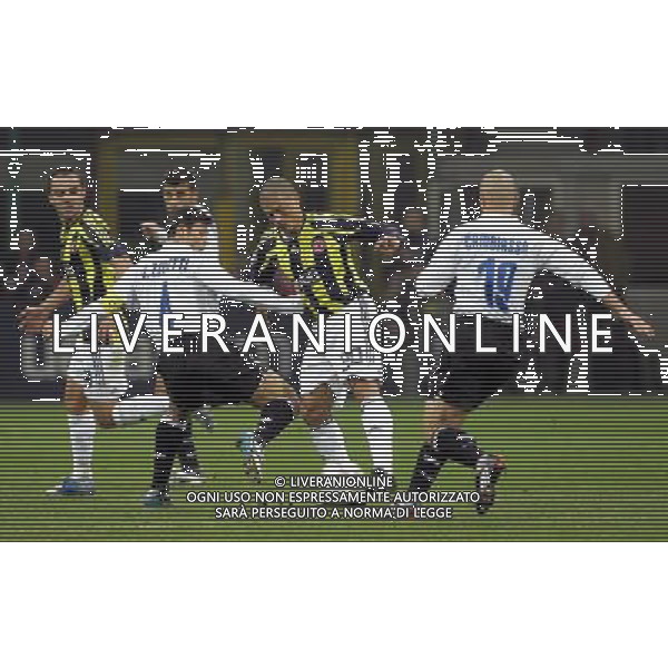 Milano 28/11/2007 Champions League 2007/08 inter-fenerbahce sk 3:0 nella foto zanetti javier, alex, cambiasso esteban, samuel walter e semih senturk ph marco luzzani/ag aldo liverani s.a.s.