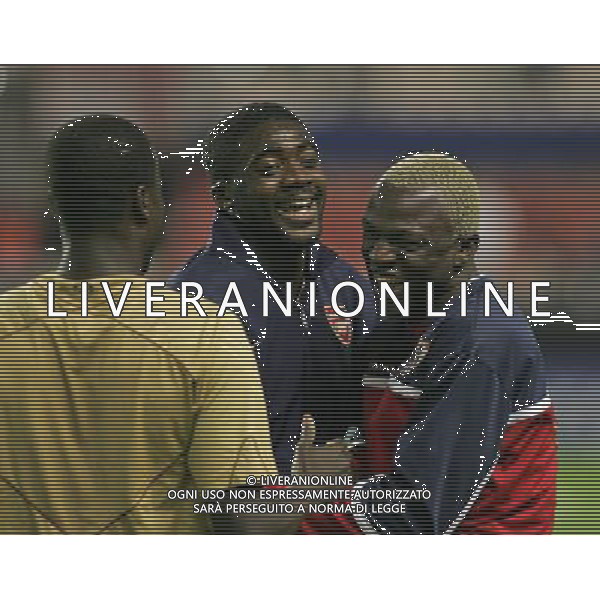 Kolo Toure con Emmanuel Eboue e Arouna Kone Siviglia - Arsenal, Champions League, Group H, Seville, Andalusia, Spagna 27/11/2007, Picture by Ian Kington(IPS PHOTO AGENCY)/Ag. Aldo Liverani Sas Only Italy - Only for Italian Market 