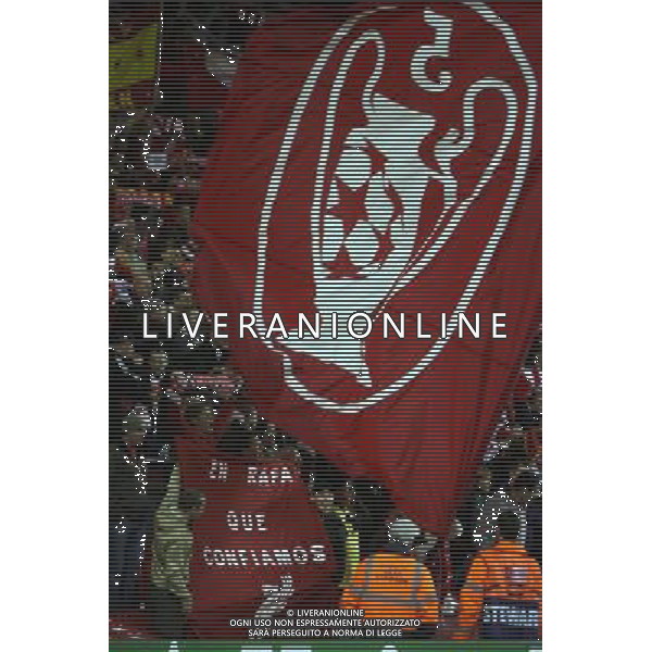 Striscione dei tifosi del Liverpool per Rafael Benitez Liverpool fc - Porto fc Champions League Group A Anfield in Liverpool (UK) on 28/11/2007 pic MarcelloPozzetti©IPS - Photo Agency/Ag. Aldo Liverani Sas Only Italy - Only for Italian Market