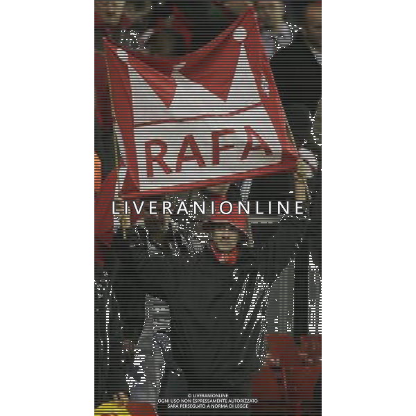 Striscione dei tifosi per Rafael Benitez Liverpool fc - Porto fc Champions League Group A Anfield in Liverpool (UK) on 28/11/2007 pic MarcelloPozzetti©IPS - Photo Agency/Ag. Aldo Liverani Sas Only Italy - Only for Italian Market