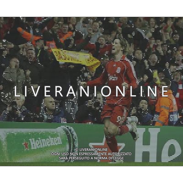 esultanza dopo il gol di Fernando Torres del 2-1 Liverpool fc - Porto fc Champions League Group A Anfield in Liverpool (UK) on 28/11/2007 pic MarcelloPozzetti©IPS - Photo Agency/Ag. Aldo Liverani Sas Only Italy - Only for Italian Market