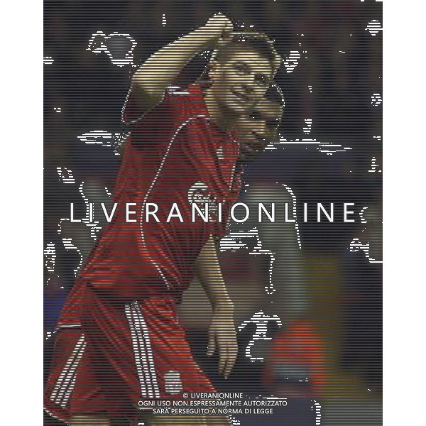 esultanza dopo il gol di Steven Gerrard (captain) Liverpool fc - Porto fc Champions League Group A Anfield in Liverpool (UK) on 28/11/2007 pic MarcelloPozzetti©IPS - Photo Agency/Ag. Aldo Liverani Sas Only Italy - Only for Italian Market