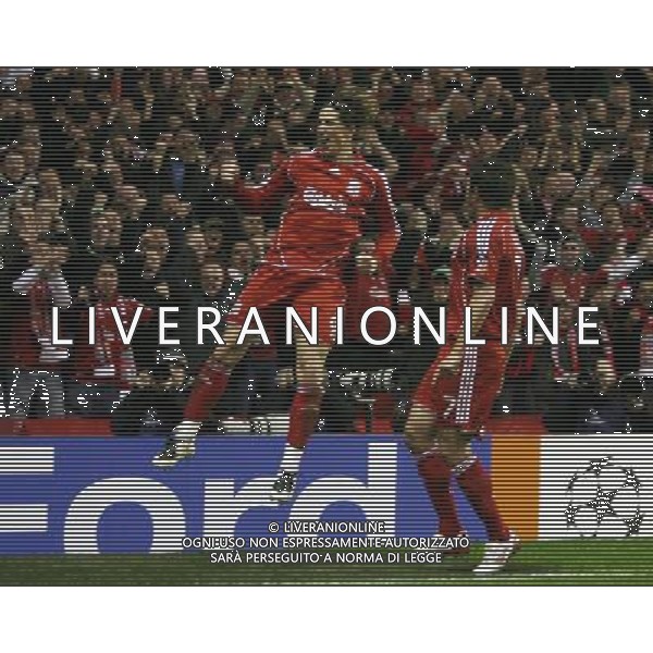 esultanza dopo il gol di Fernando Torres Liverpool fc - Porto fc Champions League Group A Anfield in Liverpool (UK) on 28/11/2007 pic MarcelloPozzetti©IPS - Photo Agency/Ag. Aldo Liverani Sas Only Italy - Only for Italian Market