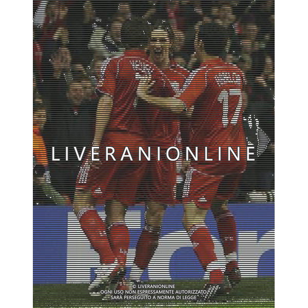 esultanza dopo il gol di Fernando Torres Liverpool fc - Porto fc Champions League Group A Anfield in Liverpool (UK) on 28/11/2007 pic MarcelloPozzetti©IPS - Photo Agency/Ag. Aldo Liverani Sas Only Italy - Only for Italian Market