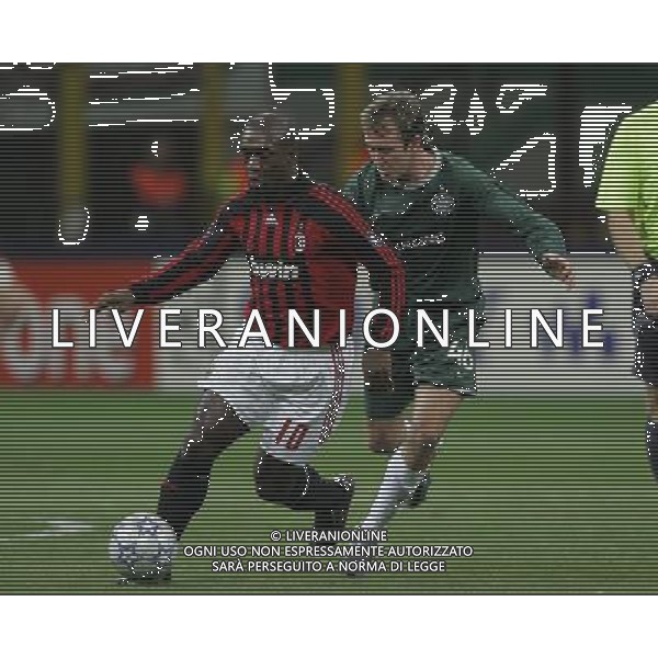 Milan - Celtic Champions League 04/12/2007 nella foto clarence seedorf con mcgeady ph luzzani/Ag. Aldo Liverani Sas