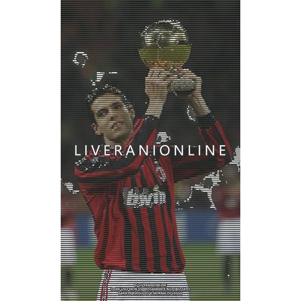 Milan - Celtic Champions League 04/12/2007 nella foto Ricardo Kaka\' con il pallone d\'oro ph luzzani/Ag. Aldo Liverani Sas